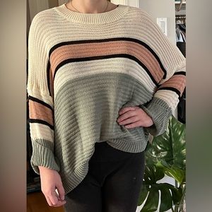 Pink lily sweater size small